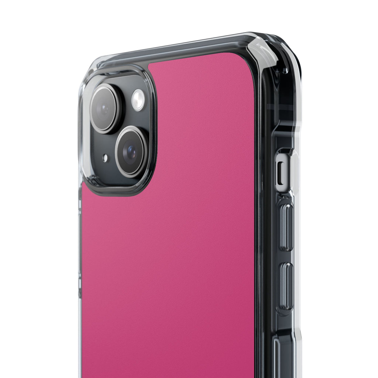 Magenta Pantone | Handyhülle für iPhone (Clear Impact Case – magnetisch) 