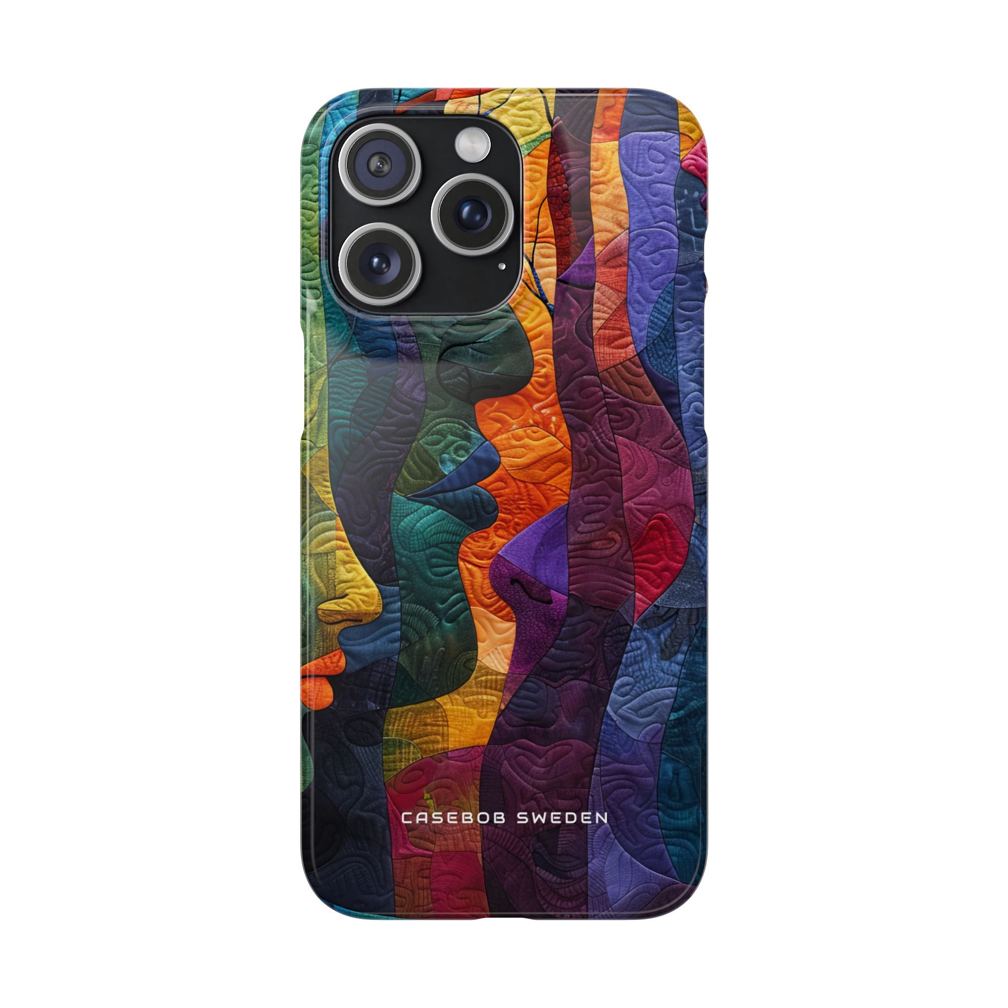 Harmonized Faces and Nature Fusion iPhone 15 - Slim Phone Case