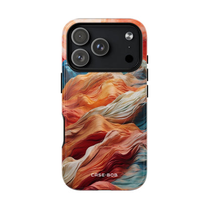Fabric Peaks Cream iPhone 17 Pro Case - Tough+