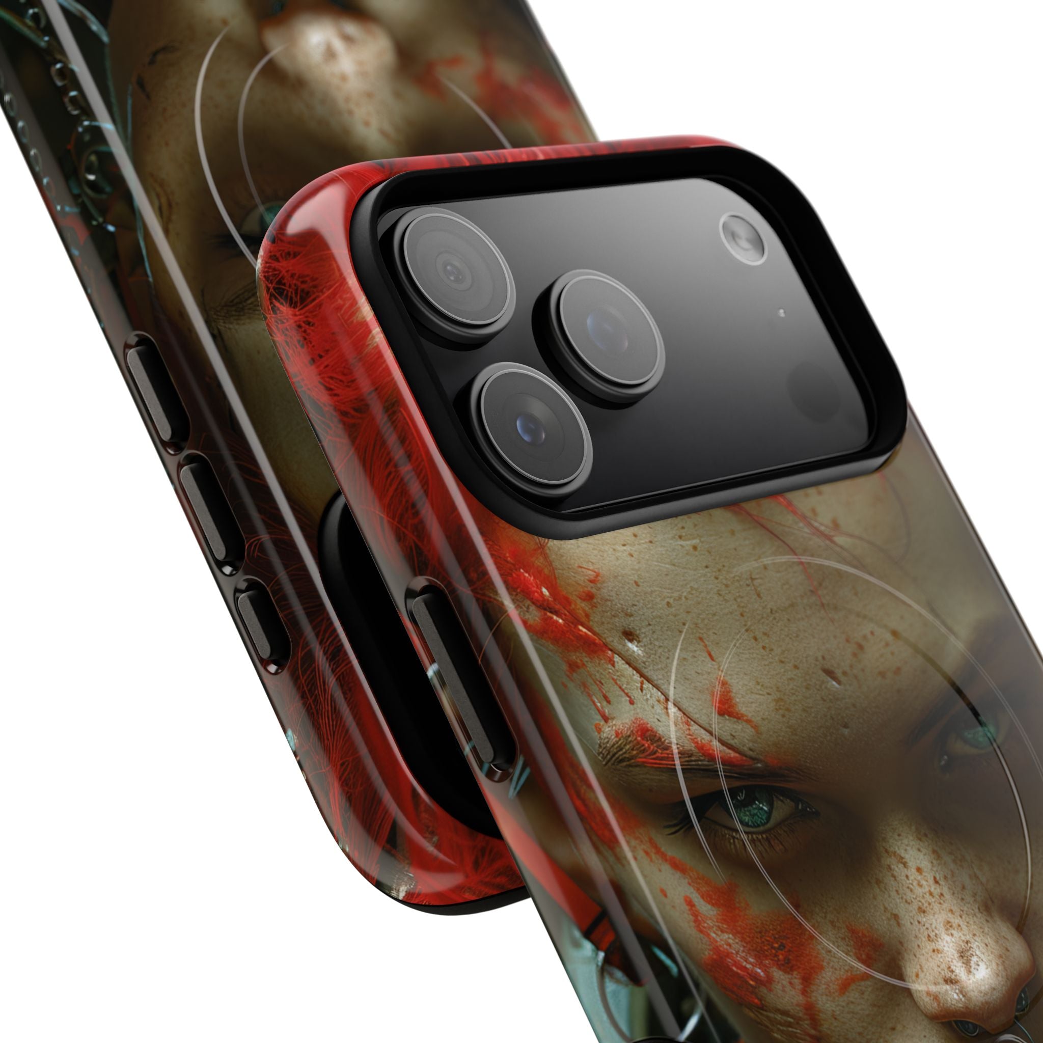 Red Spike Gaze iPhone 17 Pro Max Case - Tough+