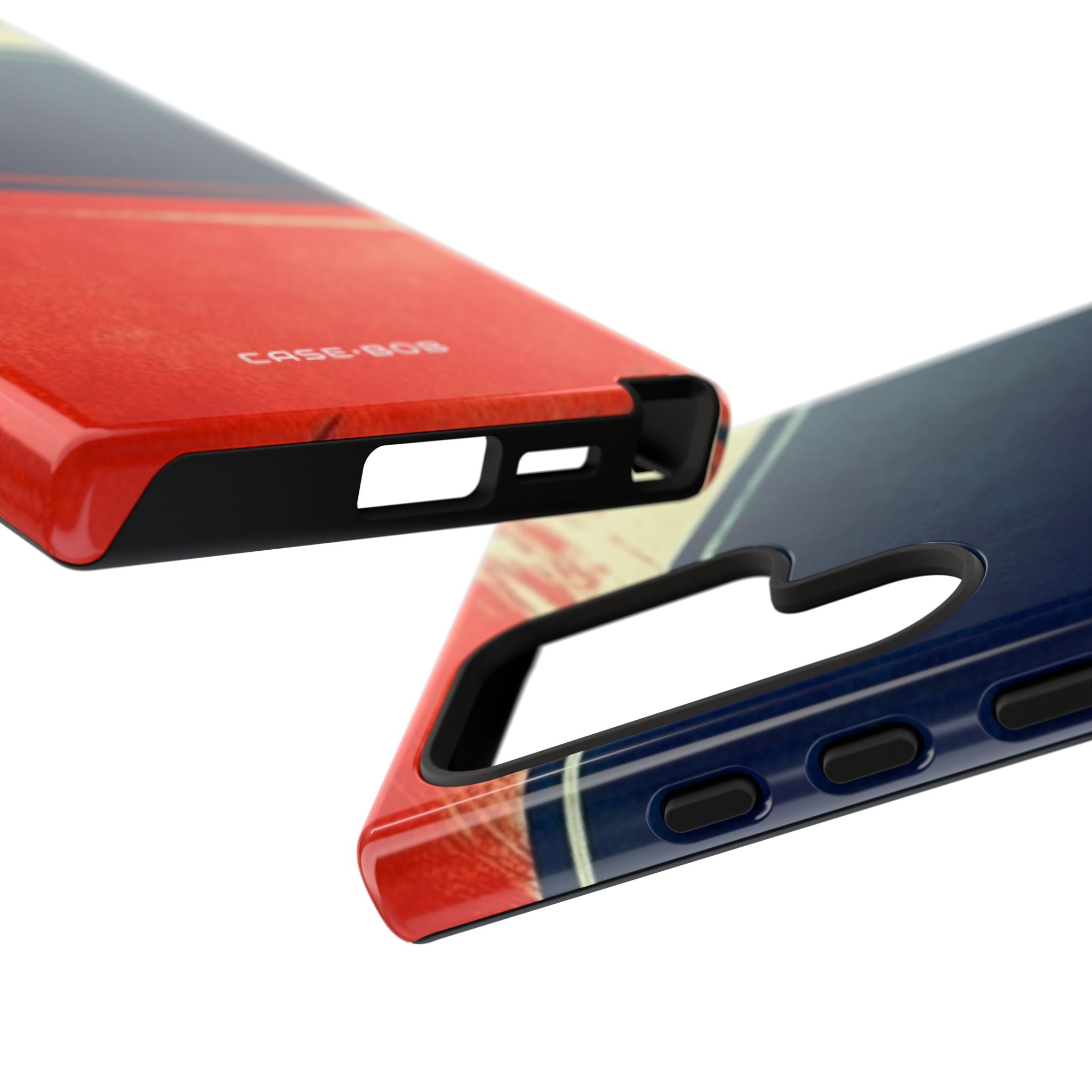 Blue Diagonal Motion Samsung S24 Ultra Case - Tough