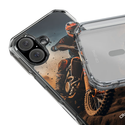 Rider Amidst Desert Fury iPhone Case - Impact