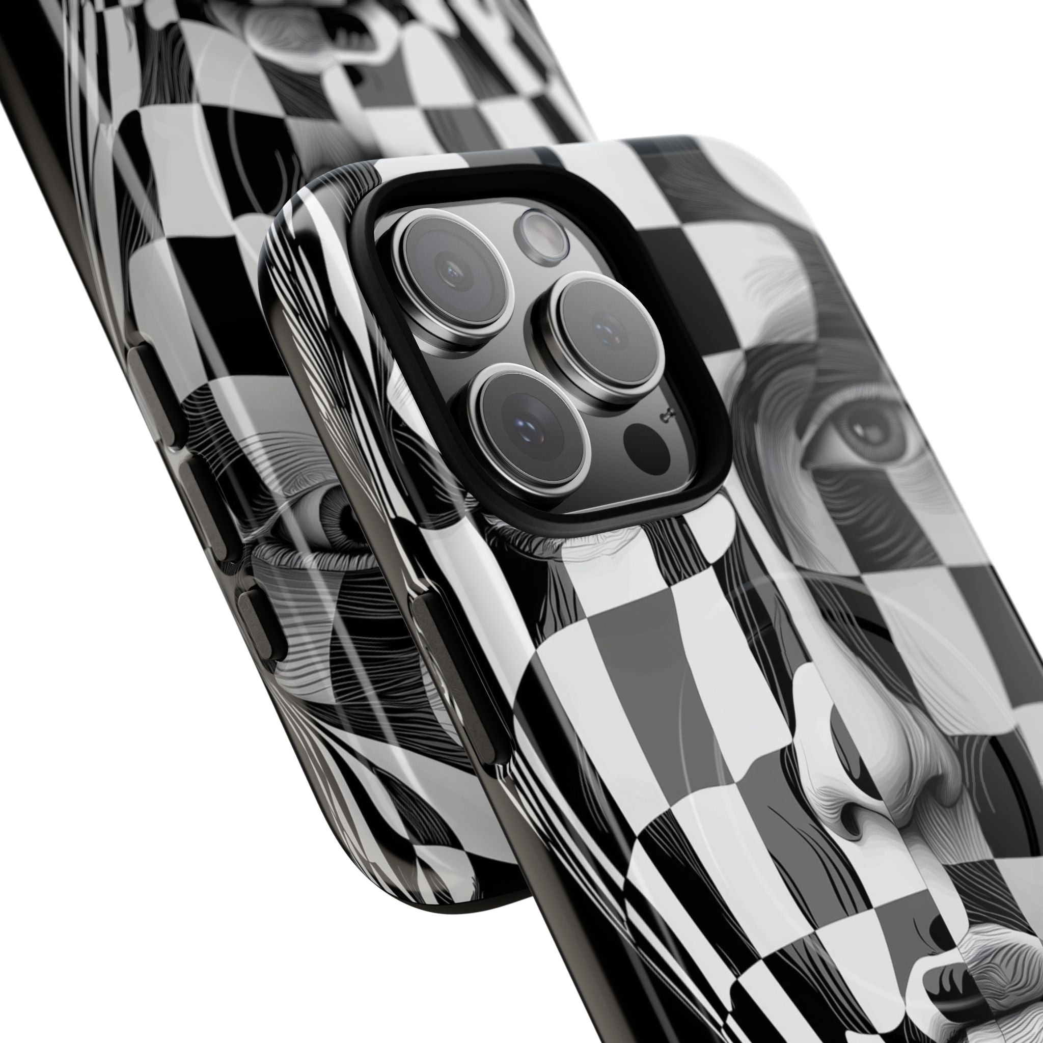 Checkered Face iPhone 16 Pro Max Case - Tough+