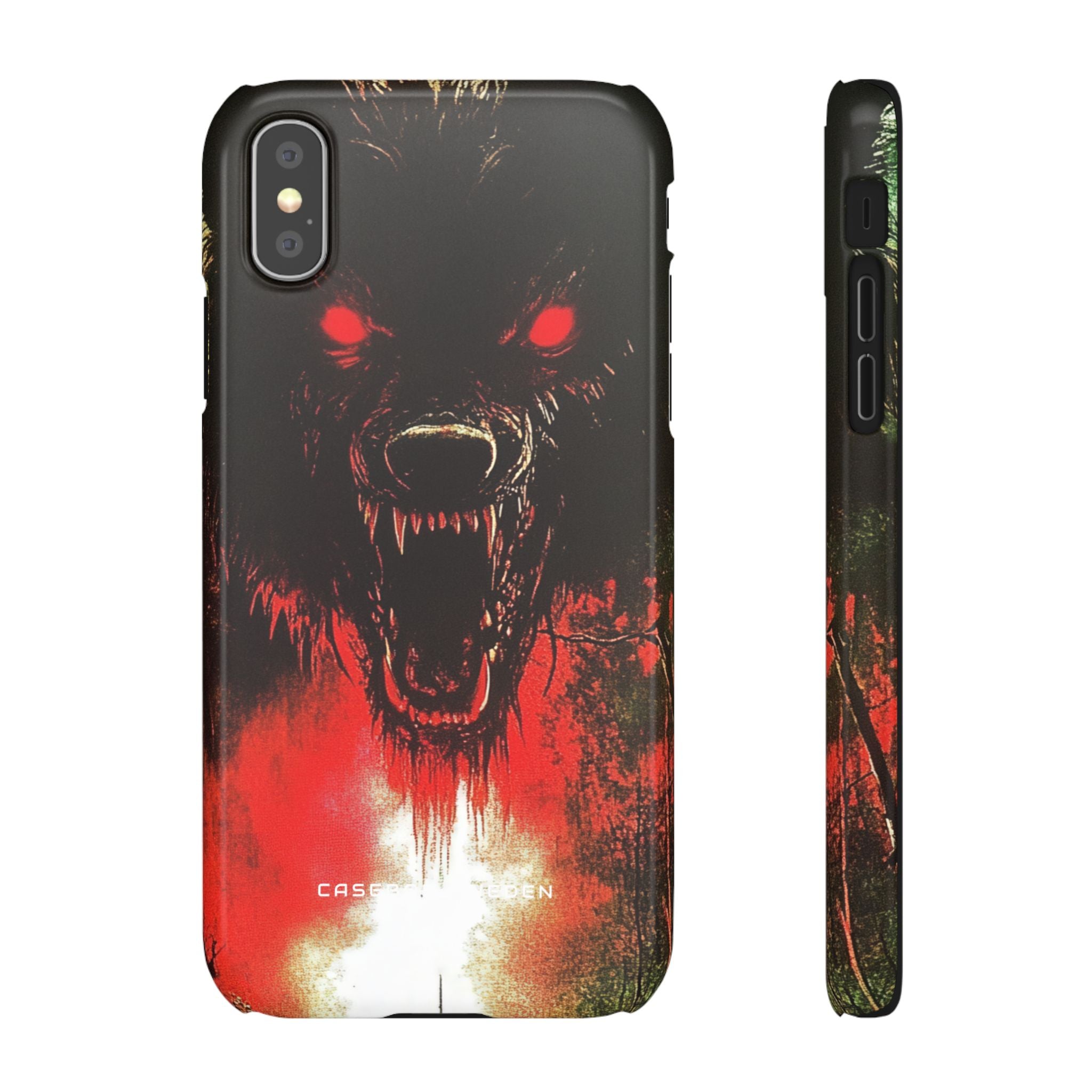 Bloodmoon Wolf's Lament  iPhone X - Slim Phone Case