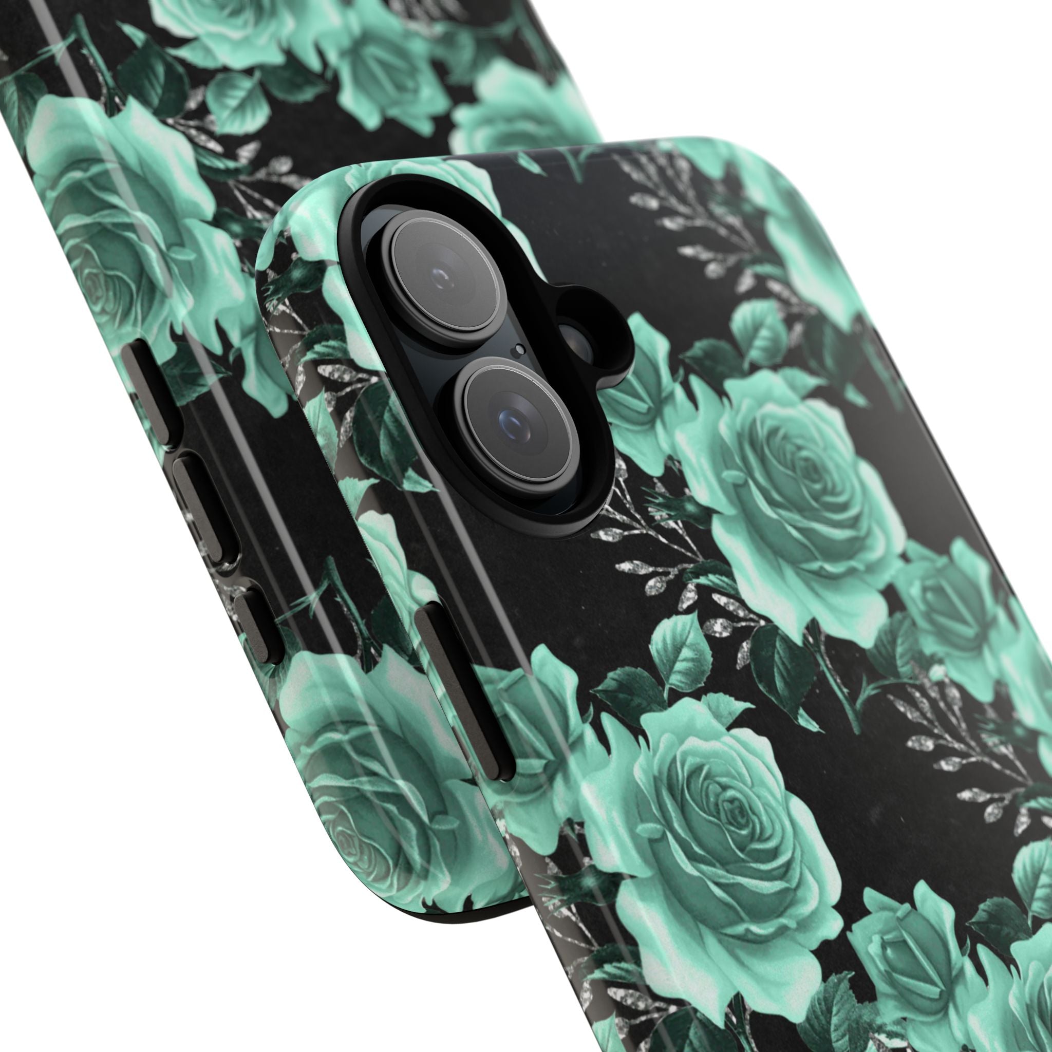 Turquoise Rose Symphony - iPhone Case