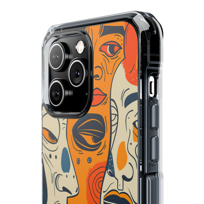 Tangled Faces Sunset iPhone 14 Pro Max Case - Impact