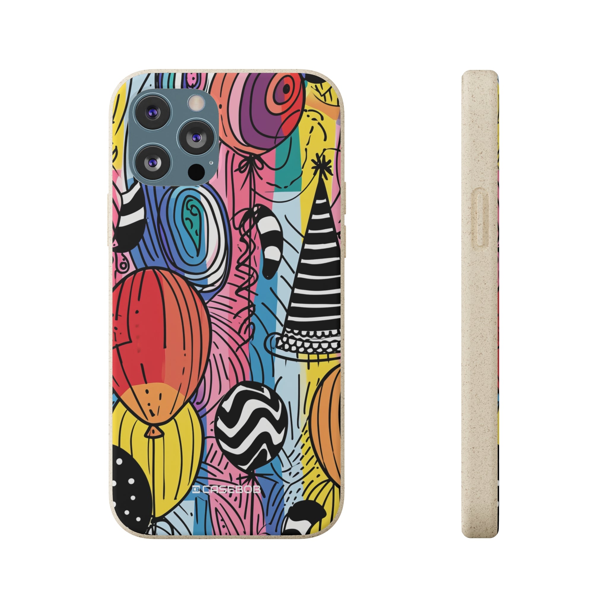 Vibrant Party Whimsy | Biodegradable Phone Case