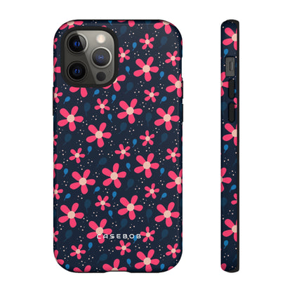 Pink Flower Pattern - Protective Phone Case