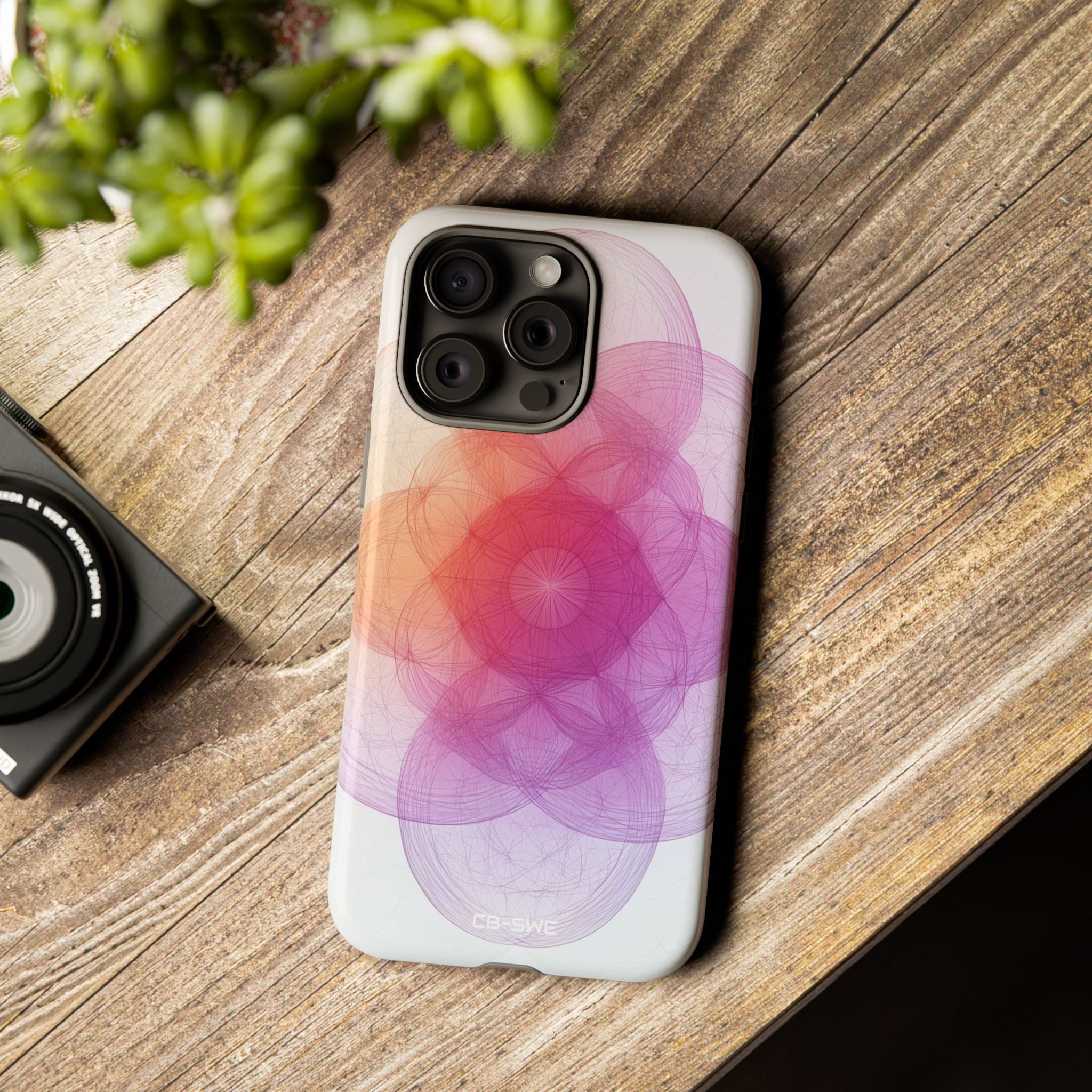 Radiant Circles Expand - iPhone Case