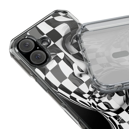 Checkered Face iPhone 15 Case - Impact