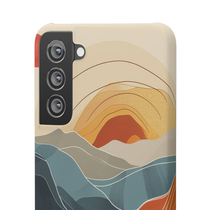 Sunset Waves | Slim Phone Case for Samsung