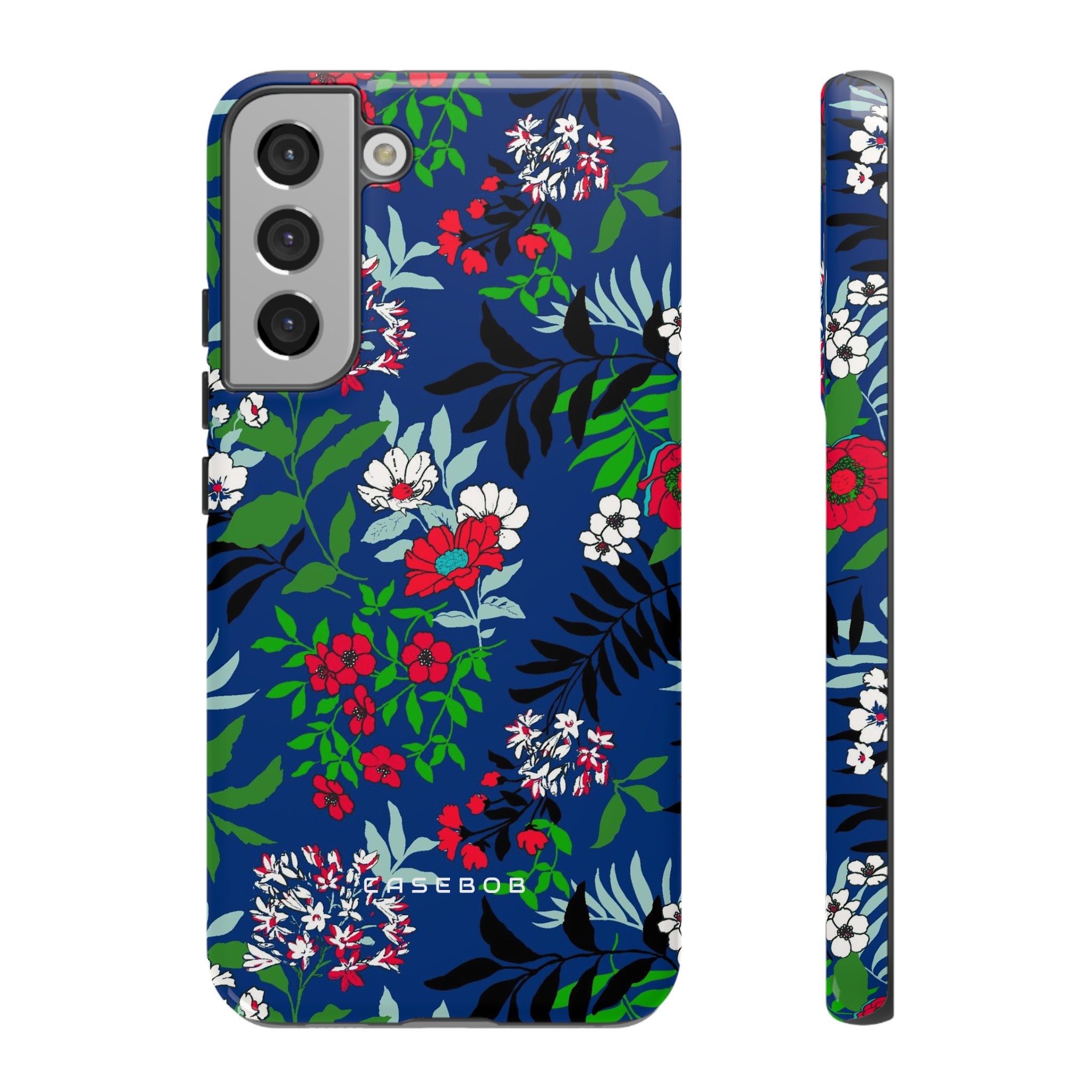 Blue Art Flowerfield - Protective Phone Case