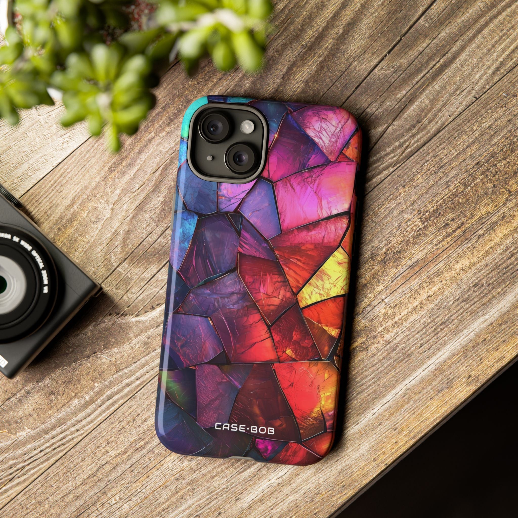 Cracked Prism iPhone 15 Plus Case - Tough