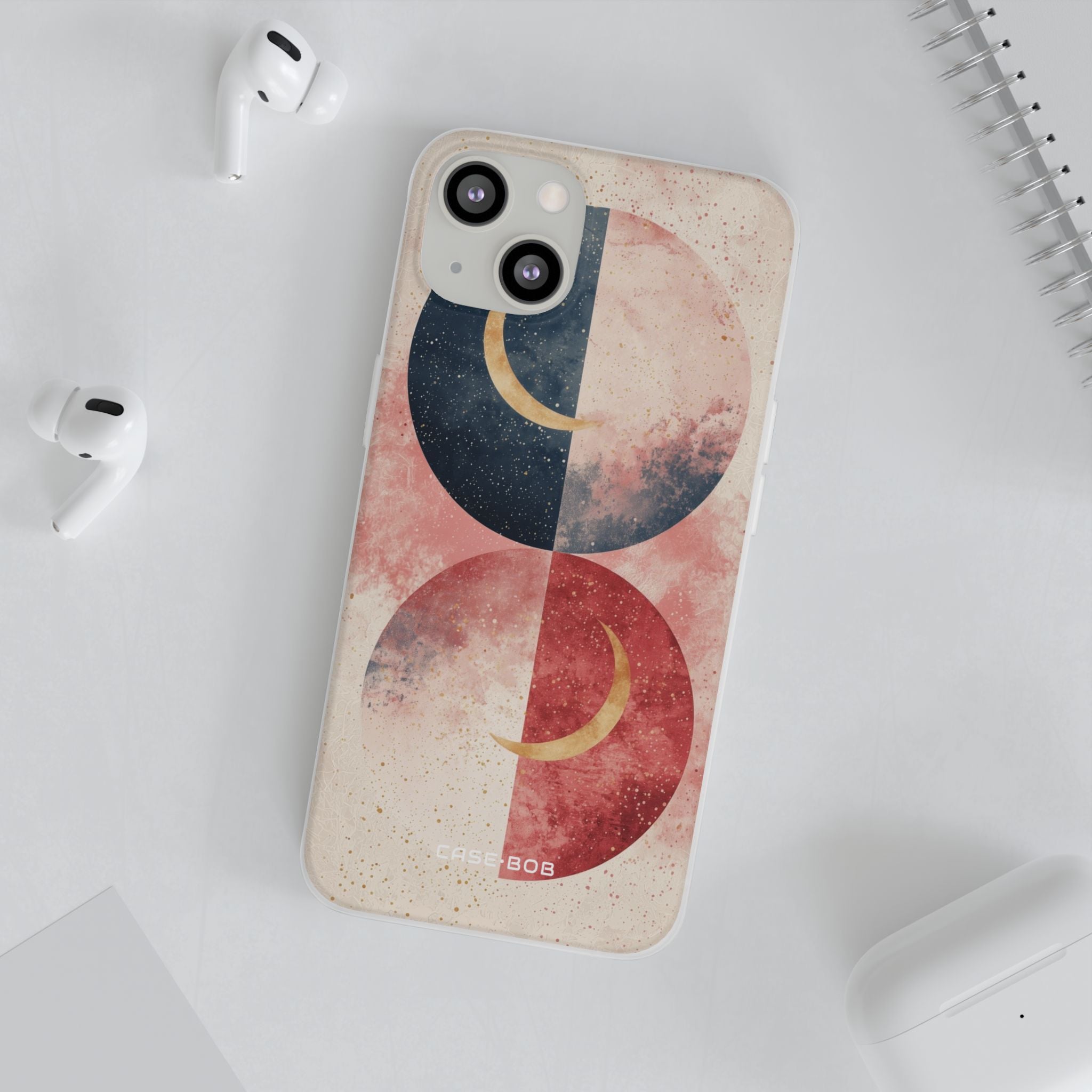 Golden Crescent Circles iPhone 13 - Soft