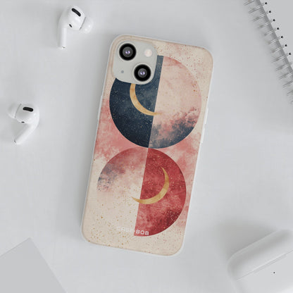Golden Crescent Circles iPhone 13 - Soft