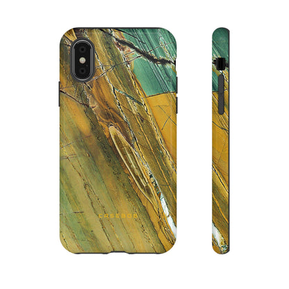 Cracked Yellow - Protective Phone Case