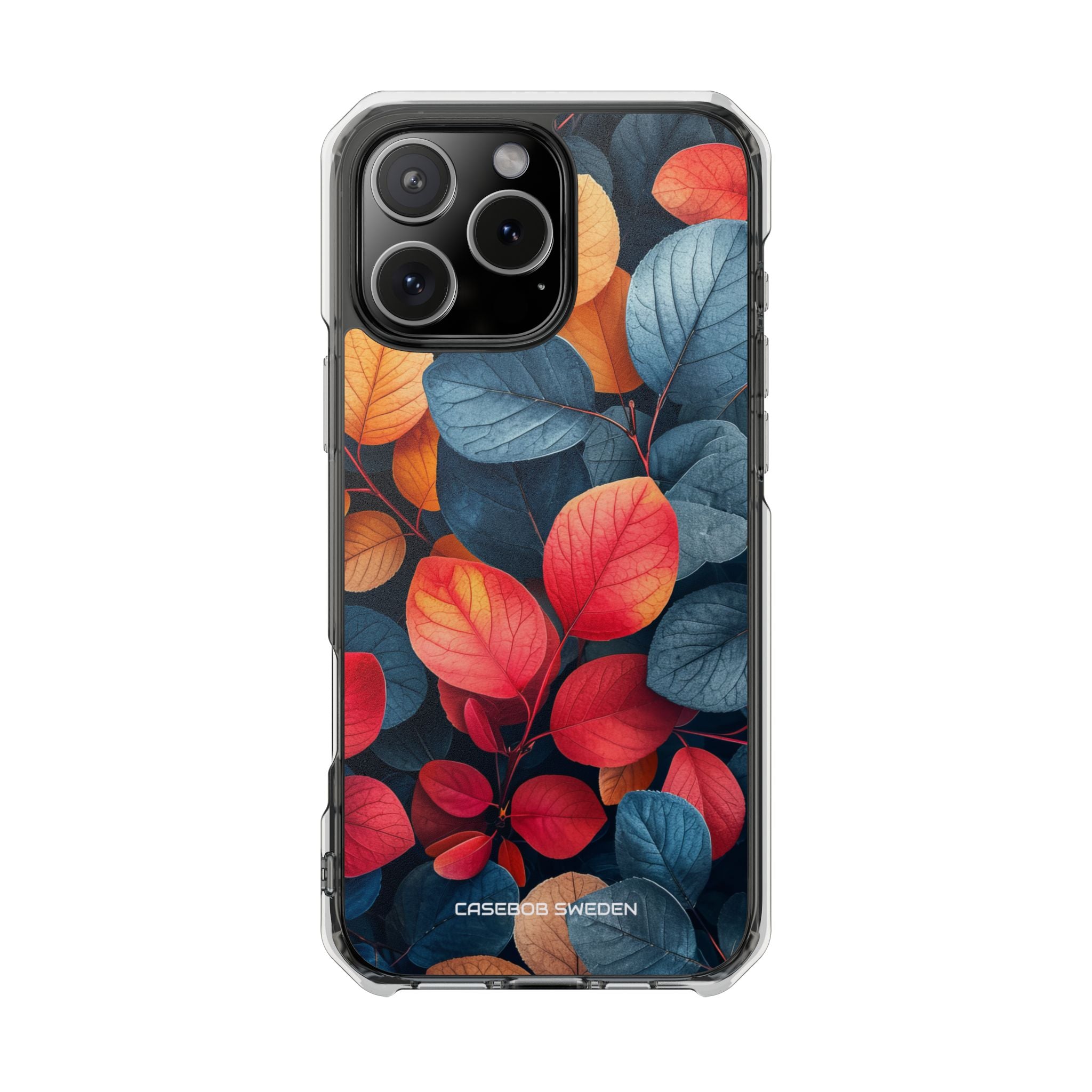 Vibrant Nature Leaves - Clear Impact iPhone 16 Phone Case