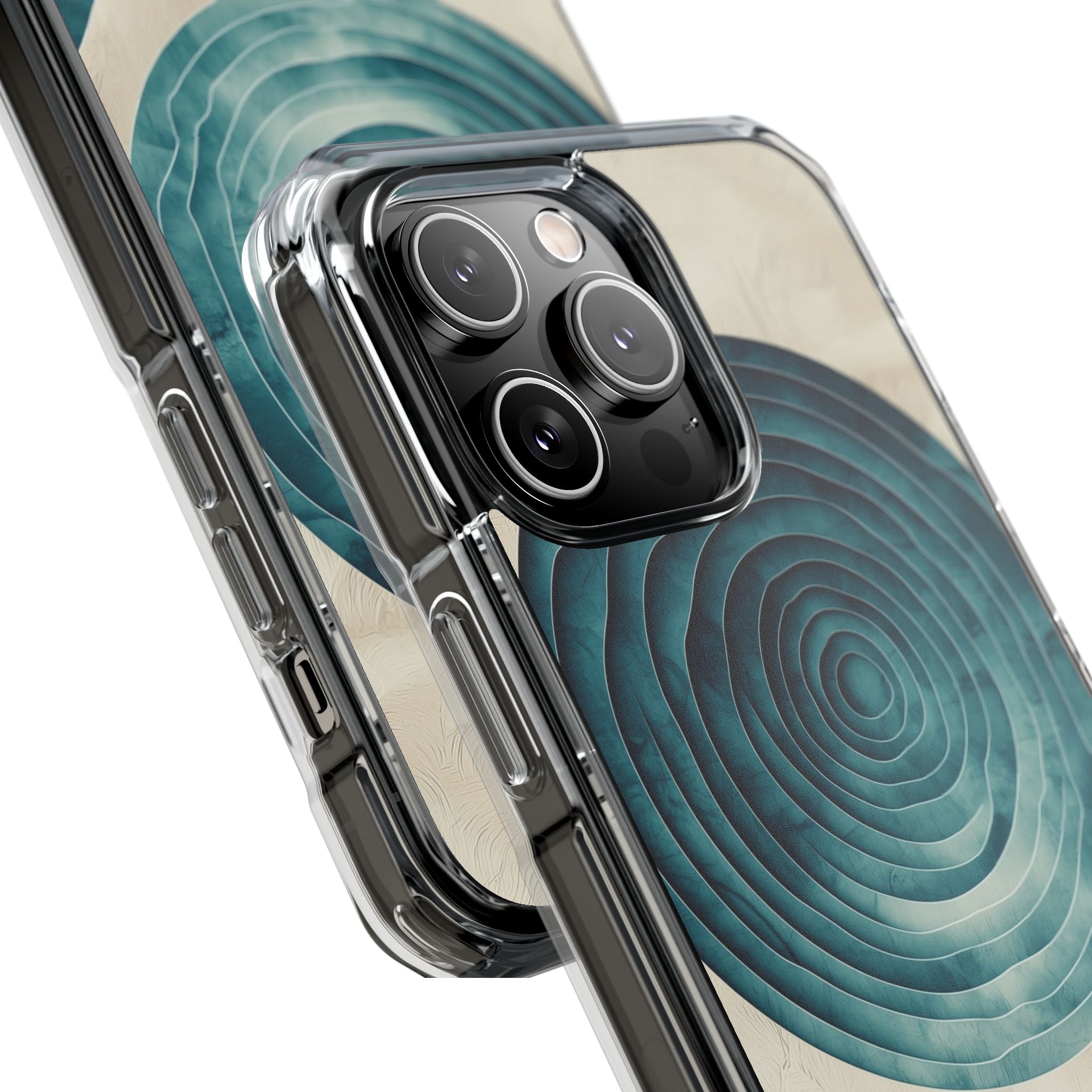 Waves Embrace Circles iPhone Case - Impact