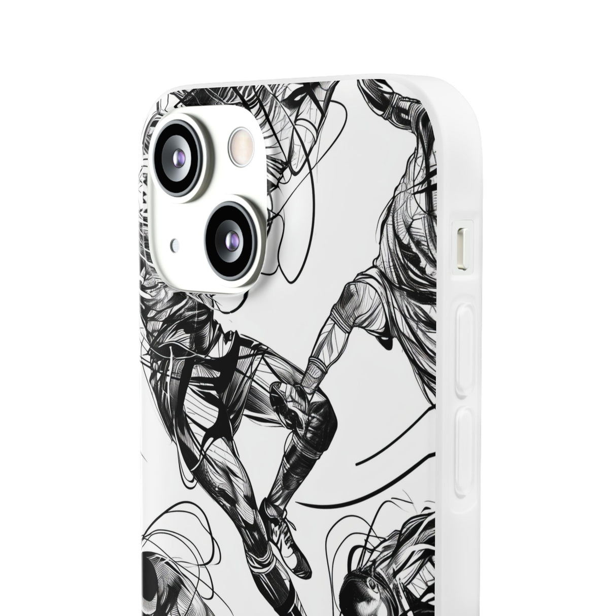 Dynamic Athletic Surrealism | Flexible Phone Case for iPhone