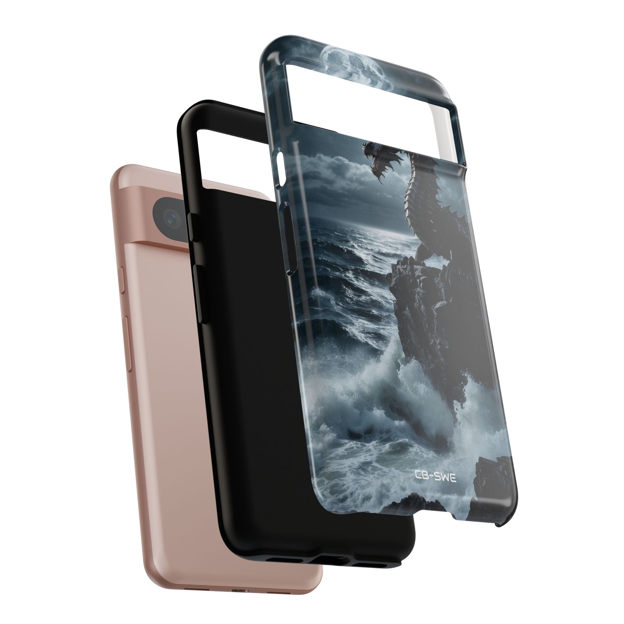 Dragon Roars Against Sea - Google Pixel Case