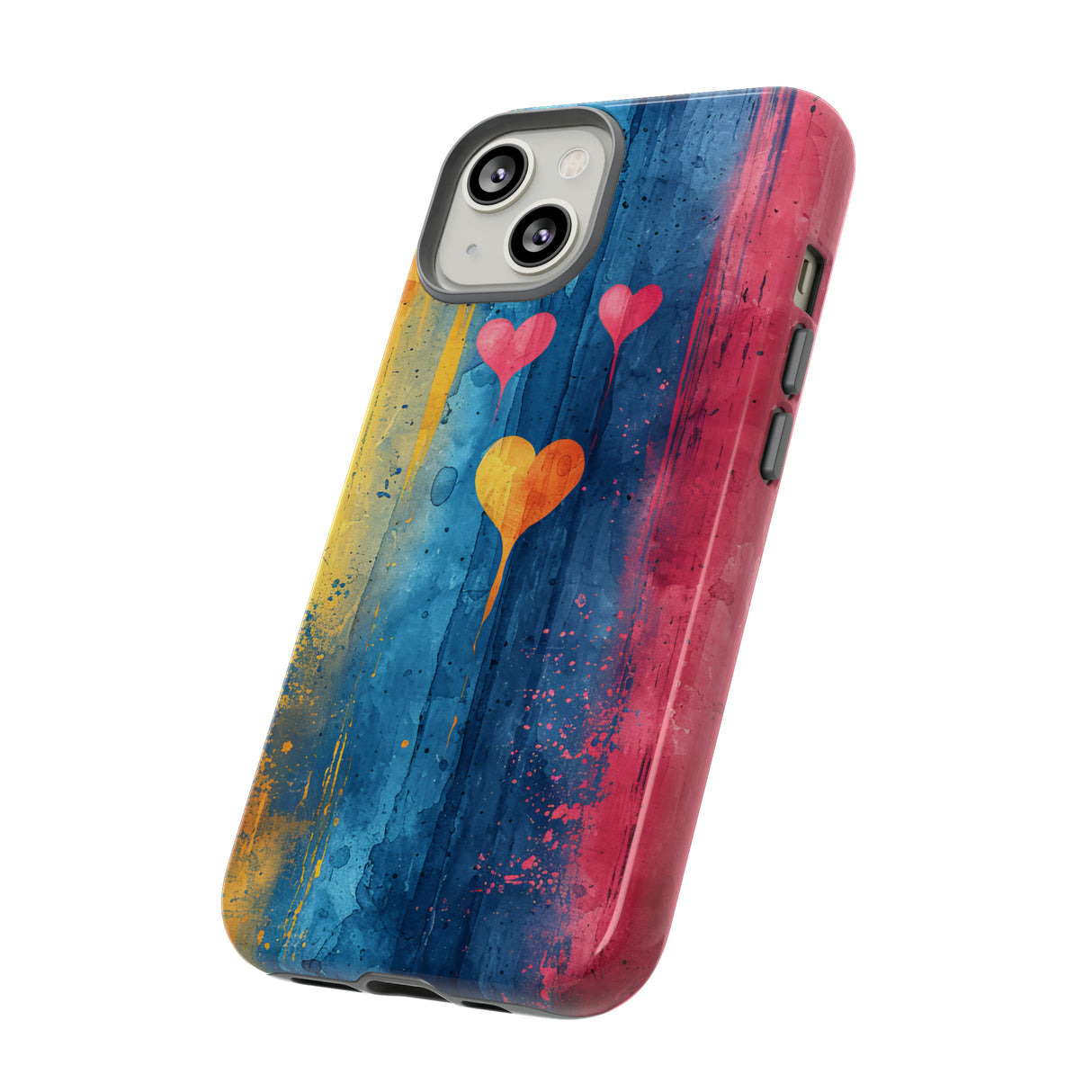 Watercolor Stripe Bliss - Protective Phone Case