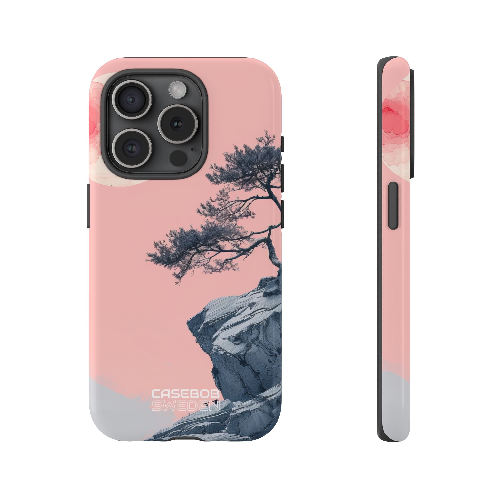 Solitudine sulla scogliera rosa iPhone 15 - Tough