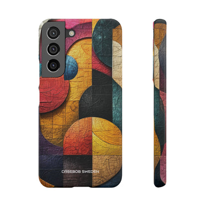 Vibrant Geometric Art - Slim Samsung S22 Phone Case