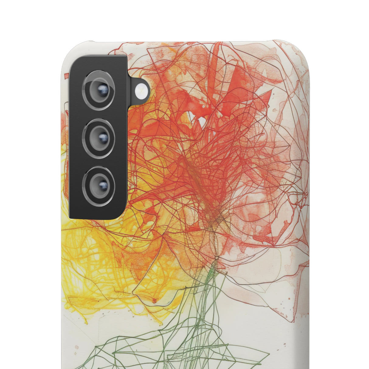 Fiery Blossom | Slim Phone Case for Samsung