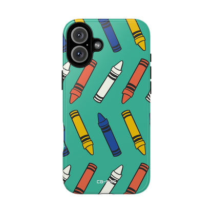 Crayons Dance Playfully - iPhone Case