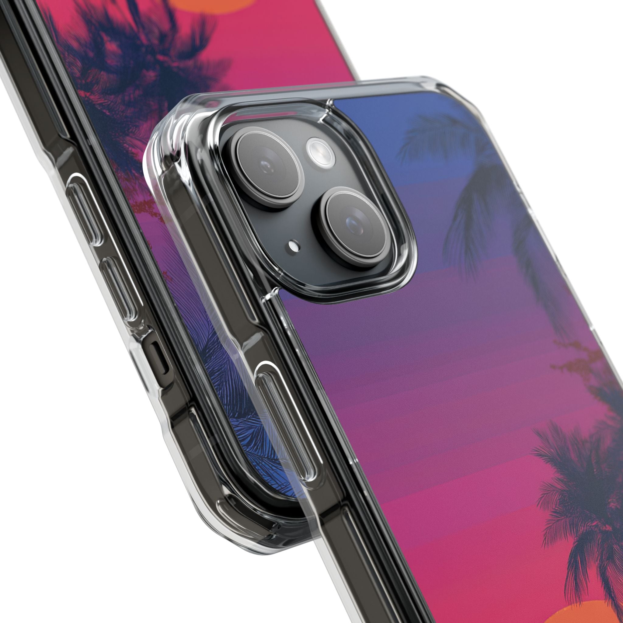 Tropical Sunset Silhouettes iPhone Case - Impact