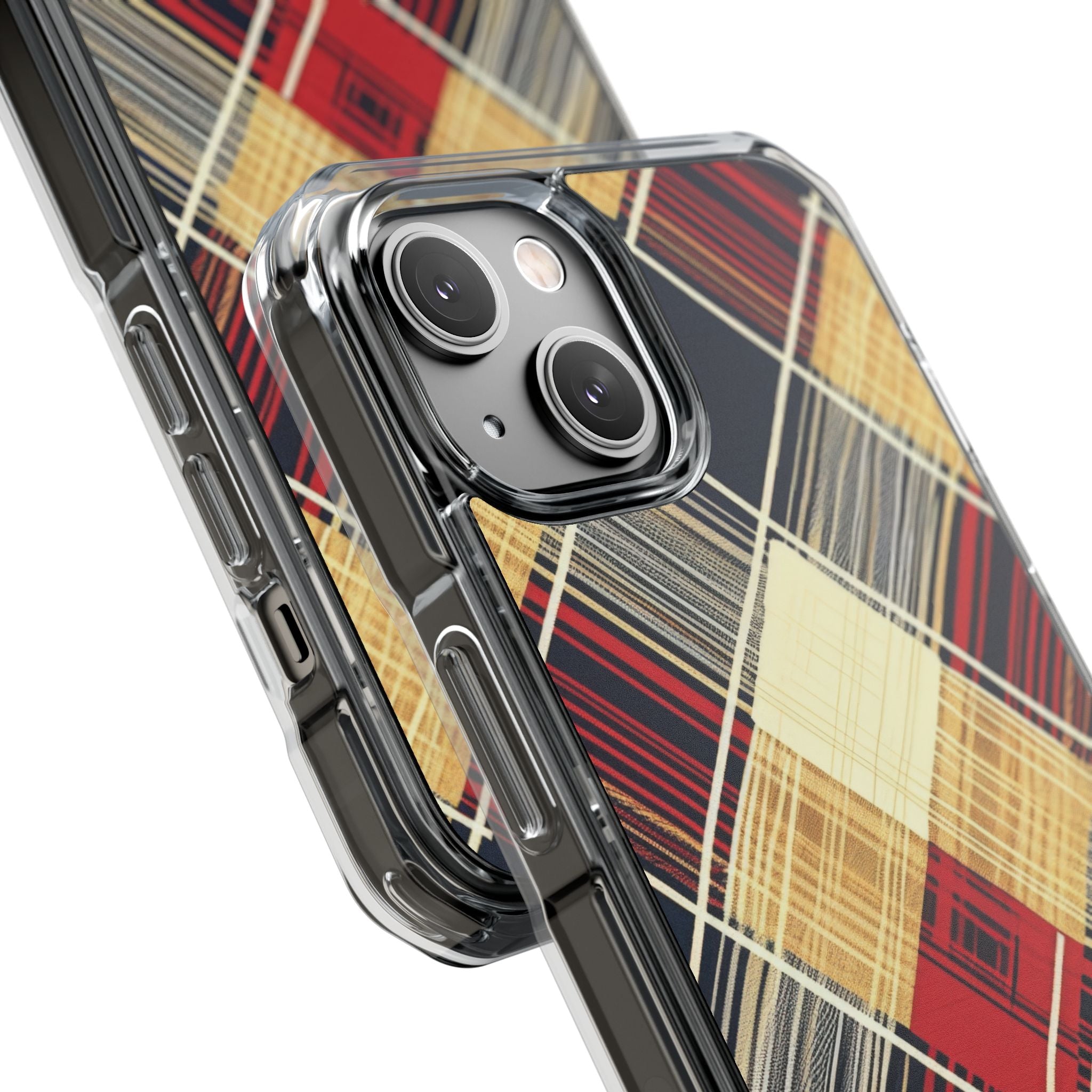 Plaid Diamond Tapestry iPhone 14 - Impact Clear+