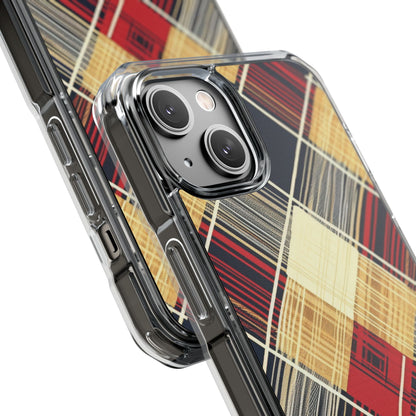 Plaid Diamond Tapestry iPhone 14 - Impact Clear+