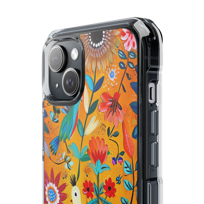 Whimsical Vintage Nature Harmony iPhone 15 - Clear Impact Phone Case