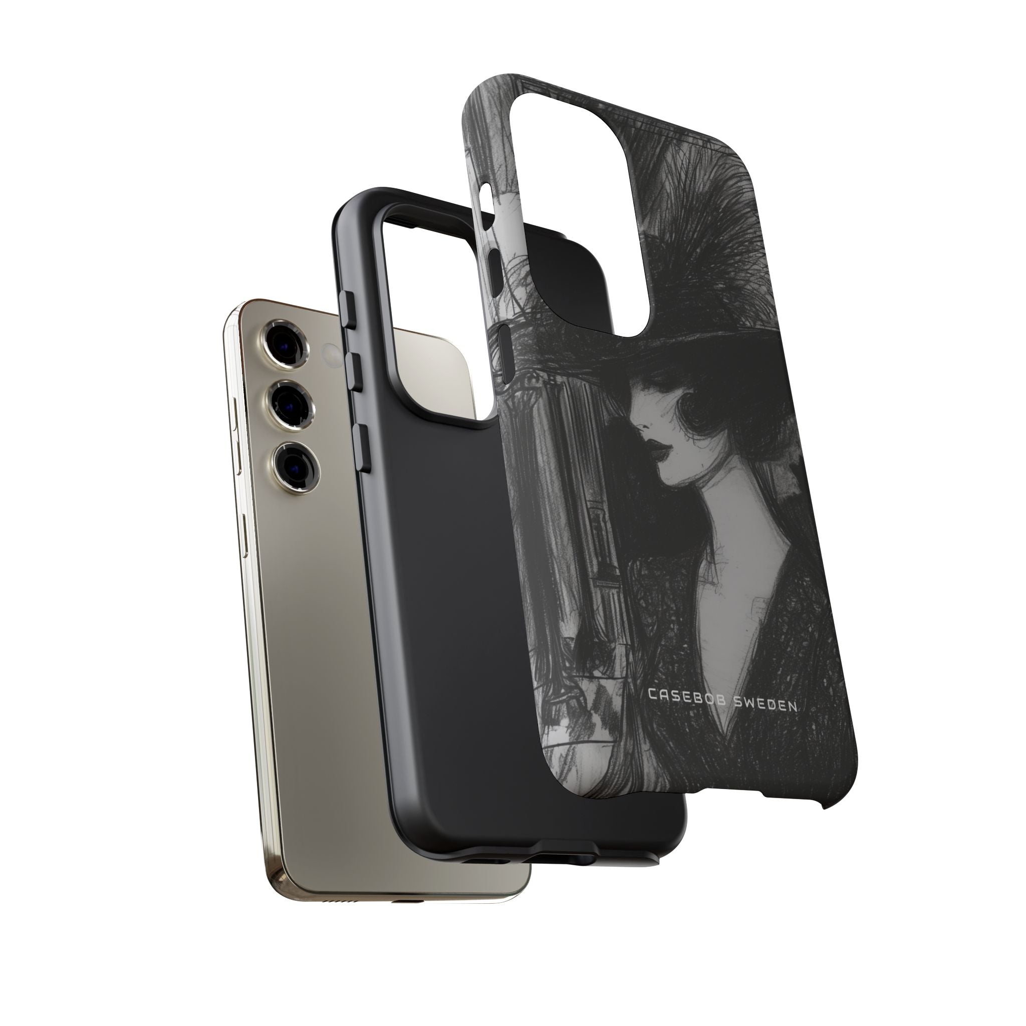 Timeless Elegance in Monochrome Samsung S23 - Tough Phone Case