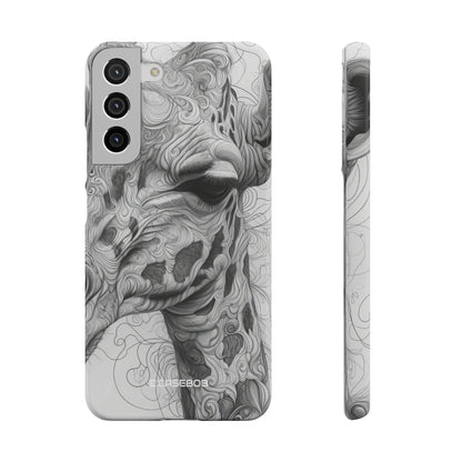 Monochrome Giraffe | Slim Phone Case for Samsung