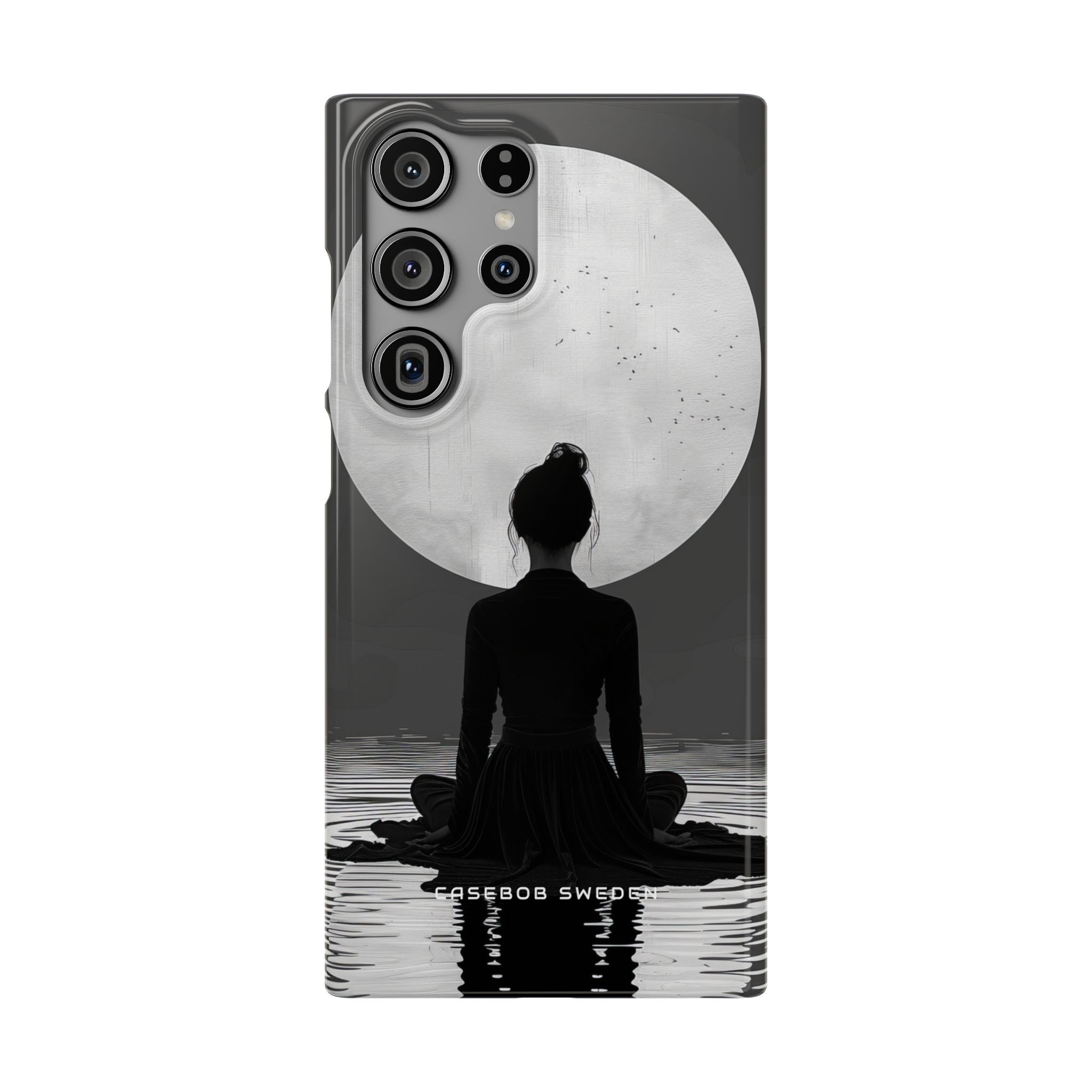 Zen Serenity Moon Reflection Samsung S23 - Slim Phone Case