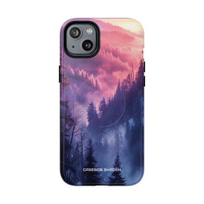 Misty Forest Serenity - Tough + MagSafe® iPhone 14 Phone Case