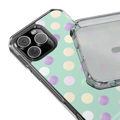 Pastel Polka Dots - Clear Impact iPhone 16 Phone Case