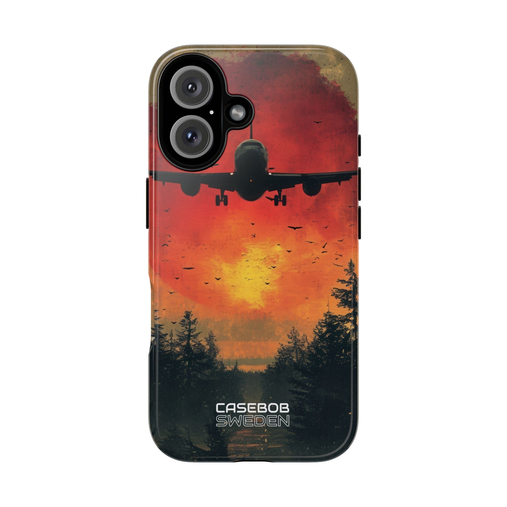 Crimson Sky Flight iPhone 16 - Tough