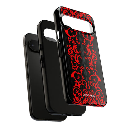 Crimson Spiral Google Pixel 9 Pro Case - Tough