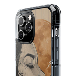 Lunar Introspection - Phone Case for iPhone (Clear Impact - Magnetic)