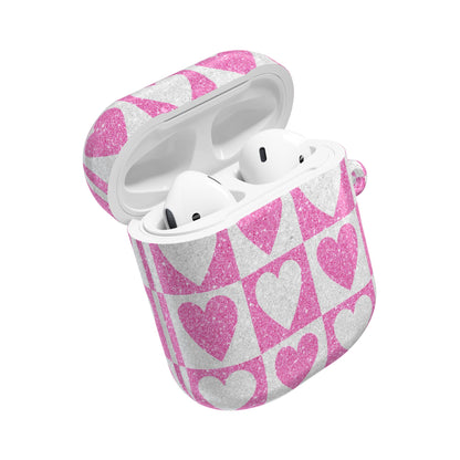 Glitter Heartgrid - AirPods Case