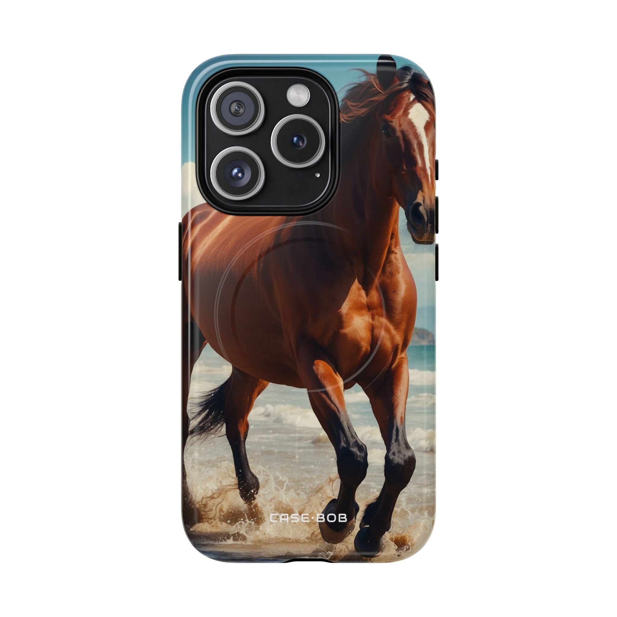 Blazing Horse iPhone 15 Pro Case - Tough+