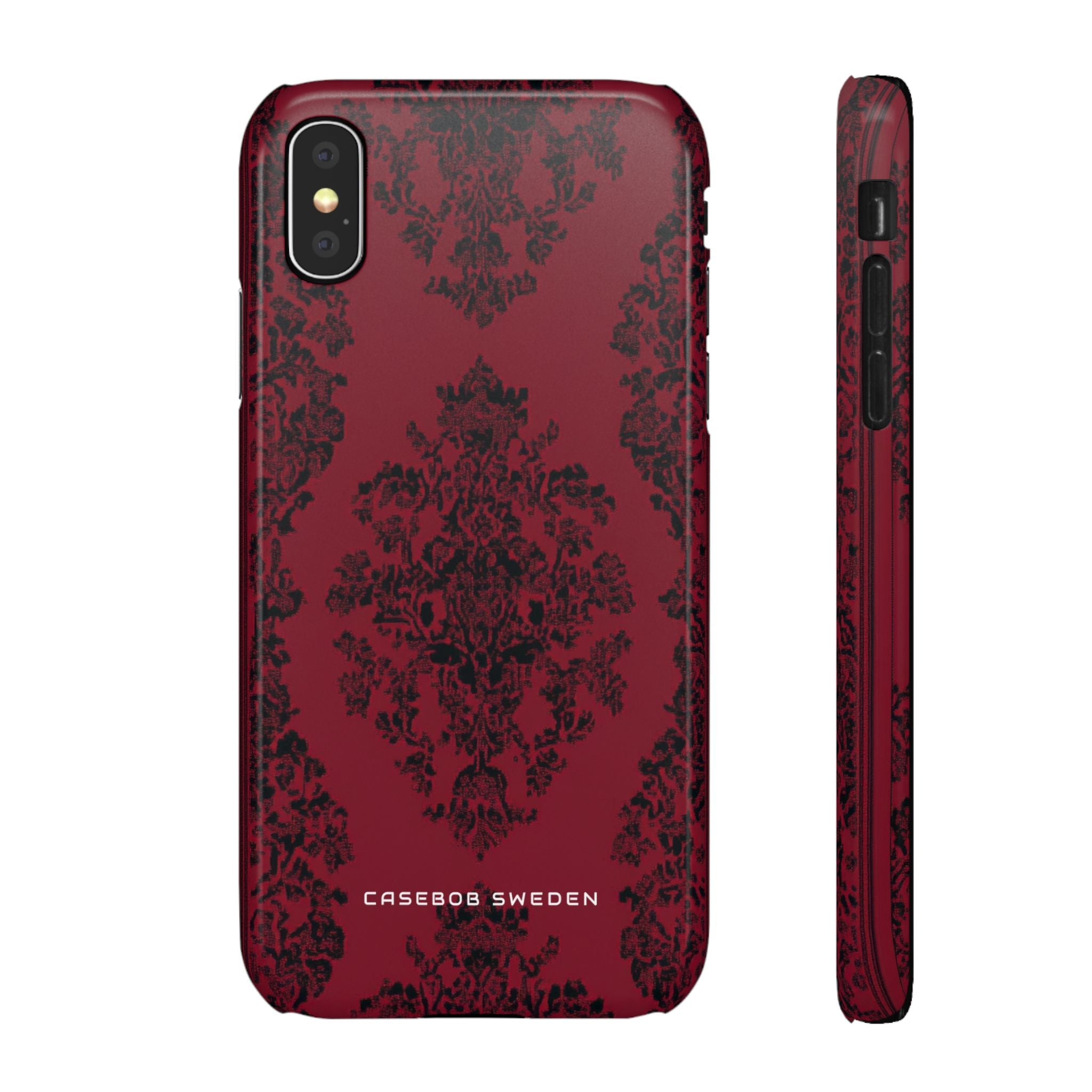 Gothic Crimson Elegance iPhone X - Schlanke Handyhülle