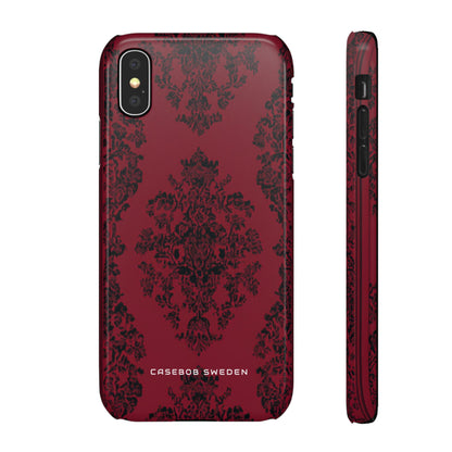 Gothic Crimson Elegance  iPhone X - Slim Phone Case