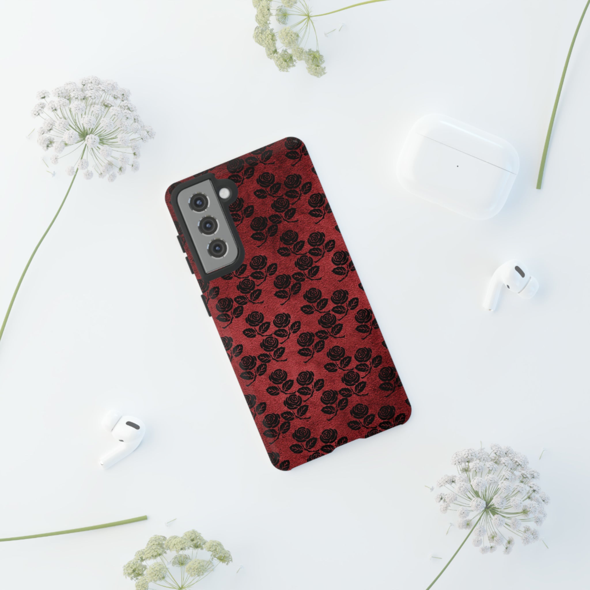 Rosemony Gothic Flower - Protective Phone Case