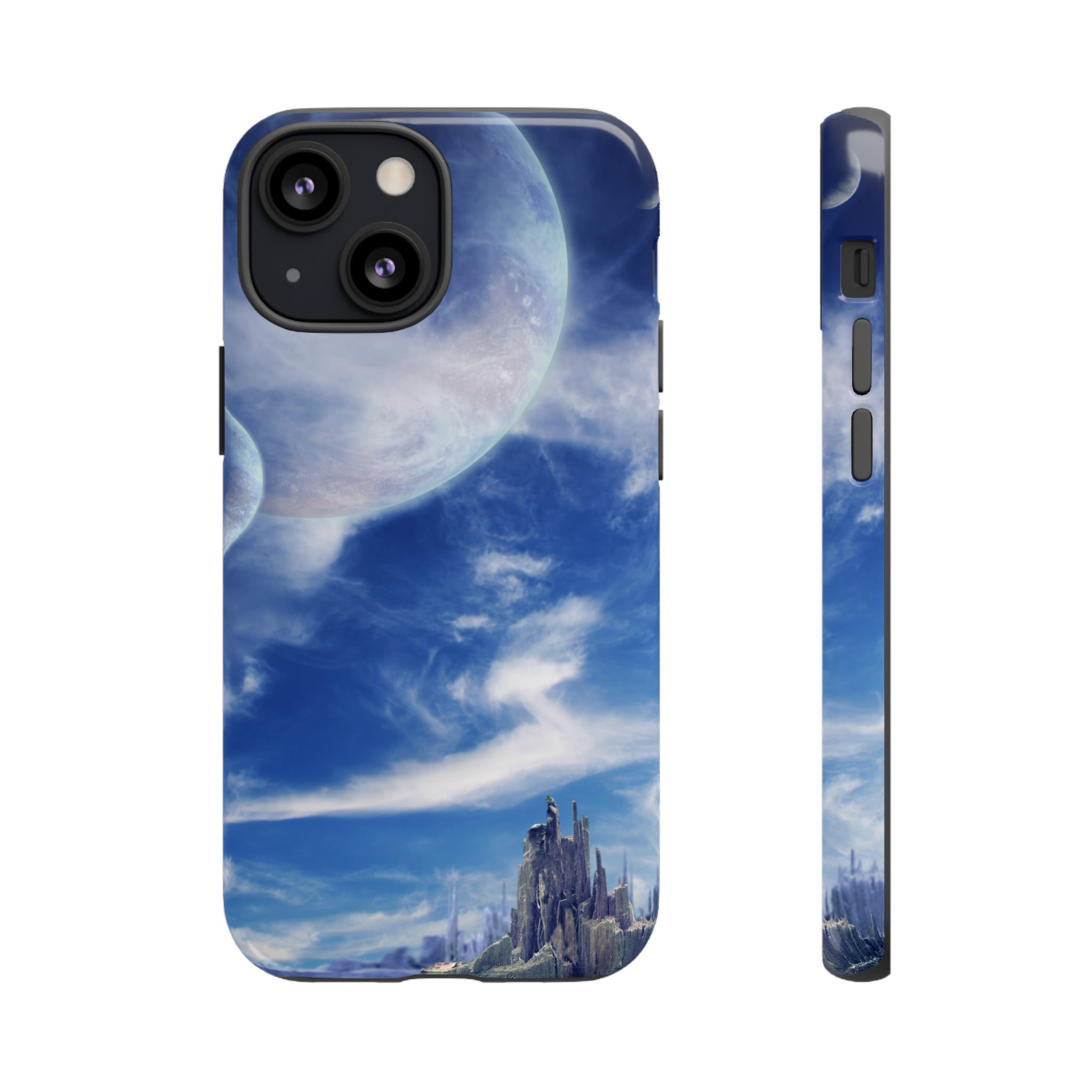 Landscape in fantasy planet 89 - Protective Phone Case