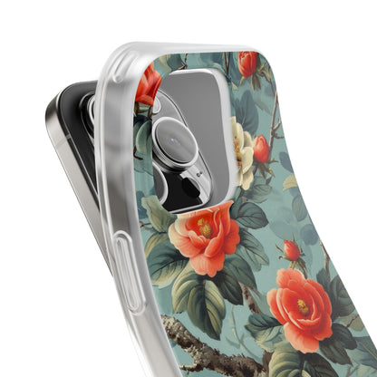Coral Bloom iPhone 16 Pro Case - Soft