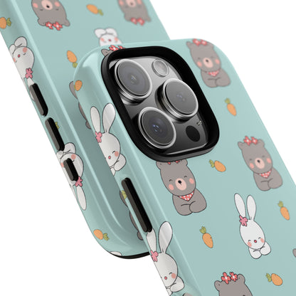 Bunnies Gather Carrots - iPhone Case