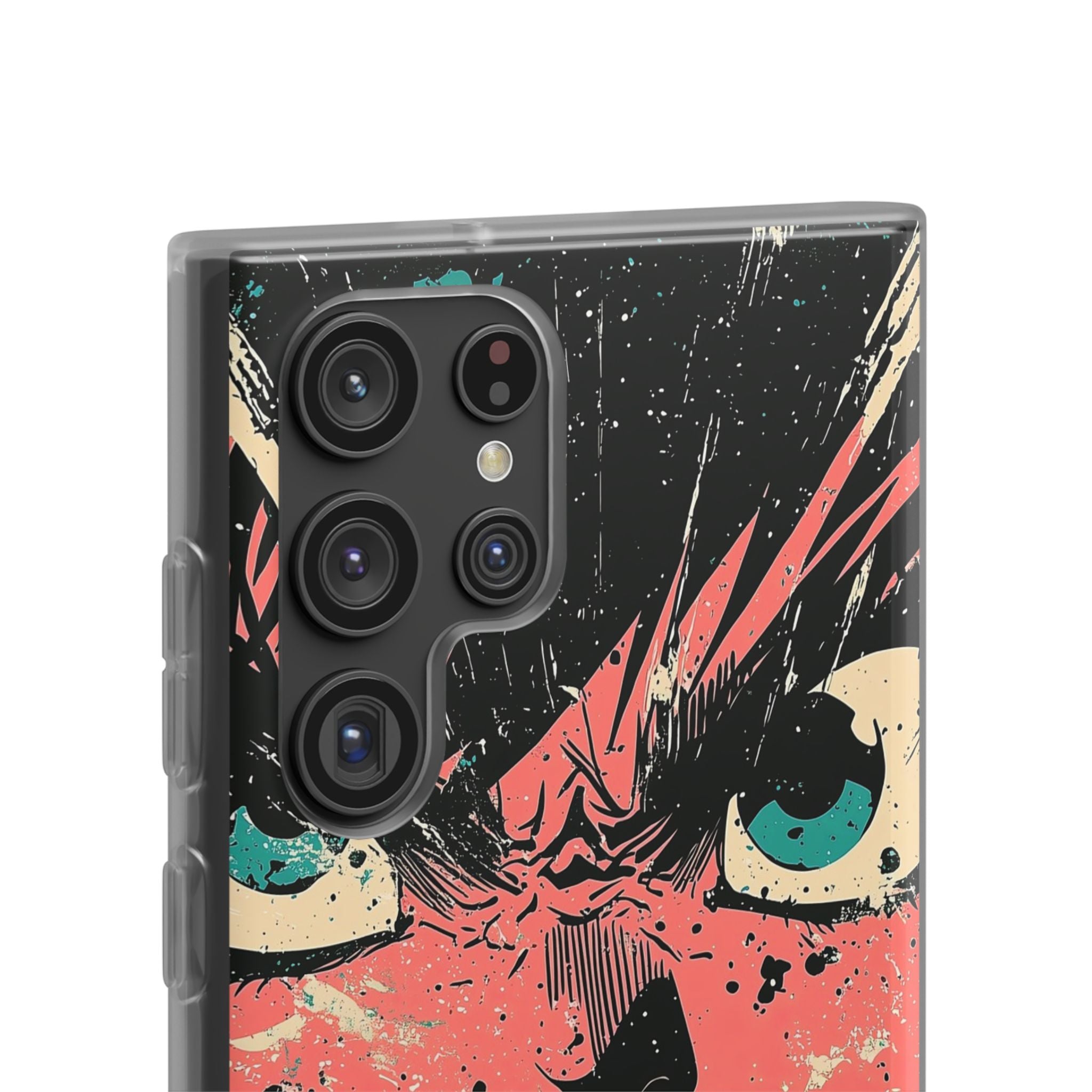 Screaming Face Pink Samsung S22 Ultra Case - Soft